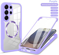 Coque de téléphone magnétique en TPU compatible 5G pour S26/S25/S24 Ultra avec protection transparente anti-chute