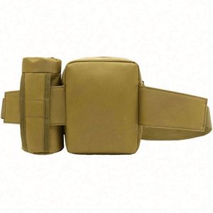 Sac banane tactique imperméable personnalisé pour la randonnée, le cyclisme, la course à pied, la pêche sportive, avec porte-bouteille pour hommes - Product Image 4