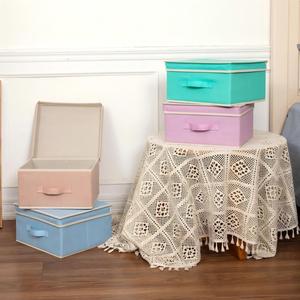 Collapsible Storage <b>Box</b> with Lid Fabric Storage <b>Box</b> for Clothes <b>Wardrobe</b> Storage Bins - Product Image 6