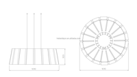 Usine originale personnalisée Perturbation sonore Plafonniers en matériaux recyclés PET feutre abat-jour acoustique