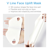 Réducteur de menton double organique Masque de lifting du visage en V en forme de V Bande de ruban de lifting en V Sangle de masque de collagène pour le visage