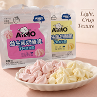 Biscuits Aimo au beurre et au miel, saveur fromage fruité, croustillants et sucrés, 27g, boîte prête à servir