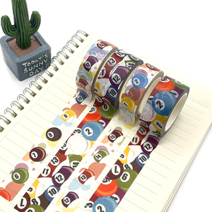 Cinta Adhesiva Decorativa Washi Personalizada al por Mayor con Impresión de Rosas Doradas, Etiqueta de Embalaje Japonesa - Product Image 1