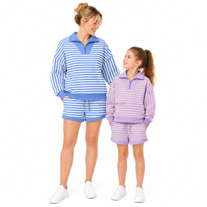 Ensembles Assortis Famille en Tissu Respirant Sweat-shirt à Col Zippé pour Activités de Plein Air Faible MOQ Livraison Rapide Conforme aux Normes Américaines - Product Image 2