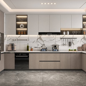 2025 Design High Quality Custom-made Modern Wood <b>Kitchen</b> <b>Cabinet</b> with Custom-Made Door and <b>Pantry</b> Storage - Product Image 6