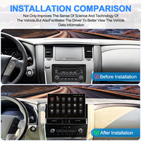 Autoradio Navihua, lecteur stéréo, navigation GPS, Carplay, unité multimédia pour Nissan Patrol Y62 Infiniti QX56 QX80 2012-2020
