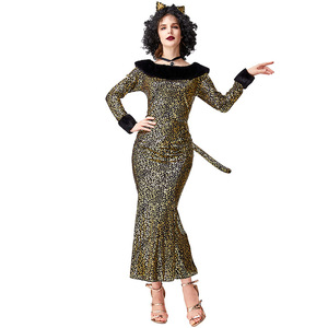 Disfraz de Gata con Estampado de Leopardo, Disfraz de Personaje de Dibujos Animados, Disfraz de Gata para Niñas, Carnaval, Fiesta, <span class=keywords><strong>Anime</strong></span> - Product Image 3