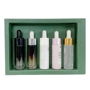 Custom Cosmetic Skincare Bottles Empty 15ml Multi-color Glass Dropper Serum Bottle <b>Box</b> with Screen Printing OEM/ODM - Product Image 1