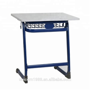 Muebles Escolares Metálicos con Mesa y Silla para Estudiantes en el Aula/Hogar - Product Image 3