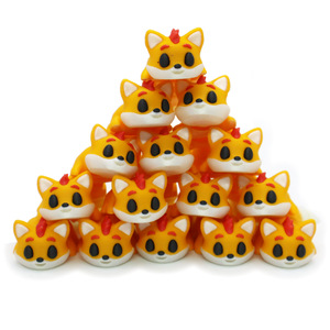Petite figurine de renard imprimée en 3D, un cadeau créatif, un modèle animal artisanal avec articulations mobiles pour la mouvement. - Product Image 3