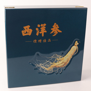 Caja de Regalo de Ginseng Americano, Empaque de Alta Gama, Material Compuesto Rectangular, Artesanía Hecha a Mano - Product Image 3