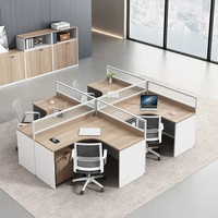 Ensemble de bureau en bois moderne et minimaliste avec tiroirs et structure métallique pour bureau à domicile ou salle d'étude