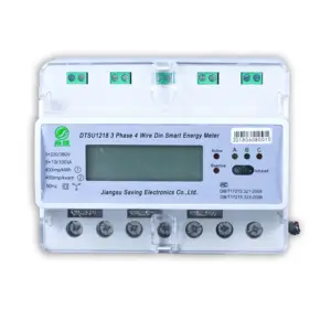 OEM Wholesale Price Energy Meter Lcd Display 3 Phase Din Rail Prepaid Electric Meters With NB Wifi /RS485