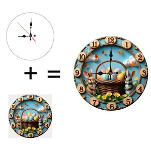 Round Wooden Wall <b>Clock</b> 25cm Minimalist Silent Quartz Home Decoration <b>Clock</b> - Product Image 6