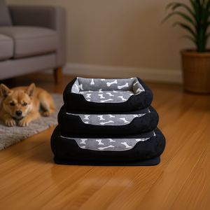 Cuccia per cani Yommy con base antiscivolo 45x58cm 50x72cm 65x83cm, cuscino impermeabile e morbido per animali domestici - Product Image 2