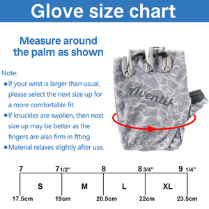 UPF50 + Guantes <span class=keywords><strong>de</strong></span> pesca Hombres Mujeres Protección solar Guantes sin dedos para pesca, kayak, senderismo, ciclismo 11B-2168 (B07) - Product Image 4