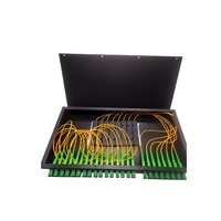 Panel Tambal Serat Optik Dudukan Rak 1U, Serat Optik ODF 24 Port 24 Core OEM SC LC FC / UPC/APC Rakitan