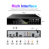 Receptor de TV Digital DVB-T2 con Soporte para Múltiples Idiomas, Sintonizador de TV Digital Terrestre Gratuito, MeeCast HD 1080P, Receptor DLNA, Decodificador WiFi