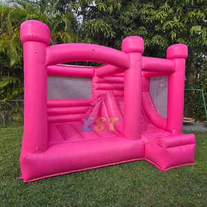 Popolare rosa castello di salto all'aperto commerciale gonfiabile <span class=keywords><strong>casa</strong></span> di rimbalzo con scivolo festa di nozze Castillo Inflable per la <span class=keywords><strong>vendita</strong></span> - Product Image 2