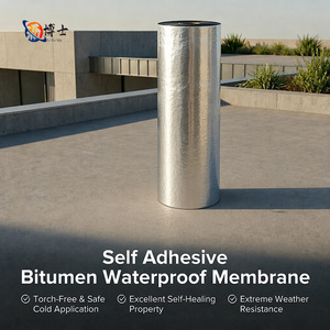 Membrane d'étanchéité bitumineuse autocollante à <span class=keywords><strong>prix</strong></span> d'usine, 1,5 mm, membrane d'étanchéité en asphalte pour la réparation des fuites <span class=keywords><strong>de</strong></span> toiture - Product Image 2