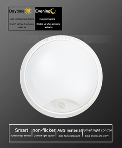 Chất lượng cao AC220V IP65 không thấm nước hiện đại Vòng LED ánh sáng trần trong nhà ngoài trời PIR cảm biến chuyển động 15 wát LED tường ánh sáng - Product Image 5