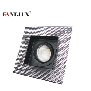 Trimless lampu sorot Led Anti silau, lampu sorot bawah Gu10 MR16, lampu sorot Led downlight, bingkai Ultra ramping 7W