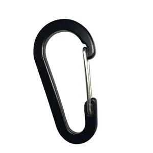 थोक उच्च quality6 # डी के आकार एल्यूमीनियम हुक Carabiner क्लिप के लिए चाबी का गुच्छा घुस Carabiner कैम्पिंग पर्वतारोहण आउटडोर