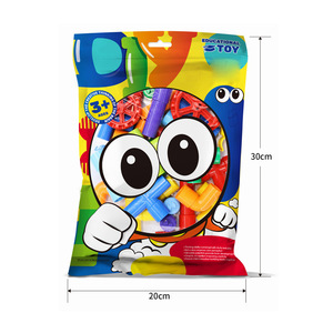 Desain baru mainan susun blok pipa plastik mainan bangunan tidak beracun halus tabung blok mainan - Product Image 3