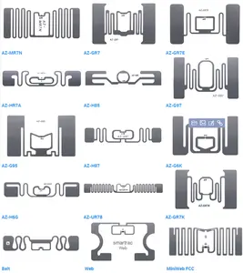 신상품 ARC 인증 RFID 스티커 태그 샘플 팩-월마트용 건식/습식 속지 RFID 라벨