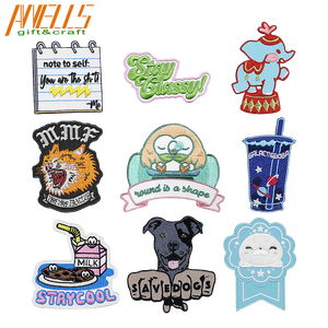 Große benutzer definierte personal isierte Alphabet 3D Cool Back Blank Black Rocker gestickte Abzeichen Patches für Stickerei Großhandel - Product Image 6