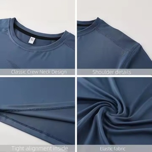 เสื้อสเวตเตอร์ถักแบบใหม่จากผู้ผลิต ดีไซน์คอโอ สำหรับผู้ชาย ใส่ออกกำลังกายในฤดูใบไม้ร่วง เสื้อยืดแขนยาวผู้ชาย - Product Image 2