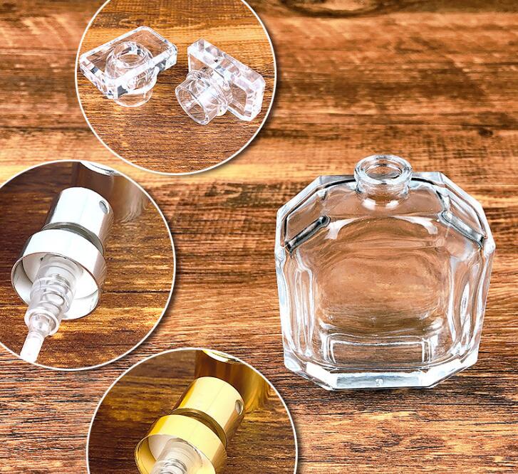 Tasteless Cassette Polygon Cologne Spray Bottle 3oz 4oz Perfume Bottles
