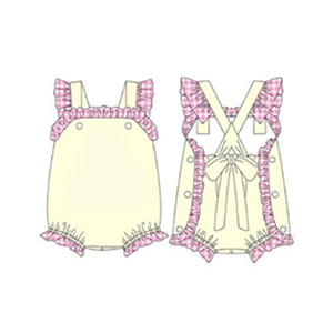 Di alta qualità Custom Baby Boy Tshirt vestito di <span class=keywords><strong>cotone</strong></span> manica corta in bianco per bambini vestiti giallo chiaro neonato ragazzo vestiti Set - Product Image 5