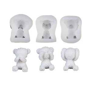 Bear <b>Silicone</b> Mold 3D Cartoon DIY Cake <b>Baking</b> Mold Flexible Reusable Food Safe - Product Image 5