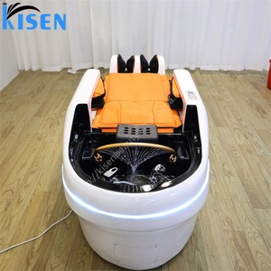 เตียงสระผมไฟฟ้าปรับระดับได้ Kisen Black White พร้อมบริการนวดศีรษะ  สำหรับร้านเสริมสวย  ปรับแรงดันไฟฟ้าได้ตามต้องการ - Product Image 6