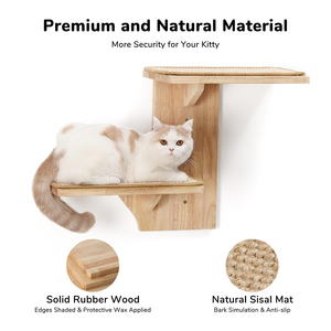 <span class=keywords><strong>Chat</strong></span> en bois sangsue 2 plate-forme <span class=keywords><strong>chat</strong></span> mur meubles arbre mural <span class=keywords><strong>chat</strong></span> flottant support - Product Image 4