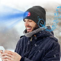 Cuffie Bluetooth LED Personalizzate con Ricarica USB, Berretto Invernale per Sport all'Aperto e Corsa Notturna, Produttore di Cappelli Personalizzati