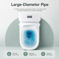 ZOGII CE UPC Vente en gros Ensemble WC monobloc en céramique moderne à double chasse et siphon en S pour villas et hôtels