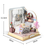 IIECREATE 3D Puzzle en bois maison imprimable décoration YS-2254 doux rêve Miniatures maison de poupées