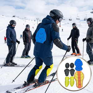 Adult Ski Body <b>Protector</b> Set with <b>Back</b> Elbow Knee Pads EVA Material Winter Sports Safety Gear for Skiing - Product Image 1
