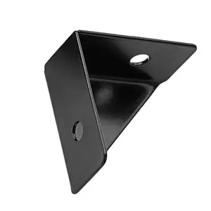 Hochwertige schwarze Stahl-Winkelhalterung Metall-Dreieck-Winkelhalterung für Möbel