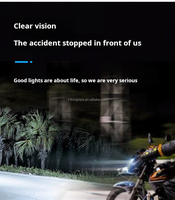 Yosovlamp Moto LED projecteur 30W jaune feux de croisement blanc feux de route 3000LM rouge bleu lumière oeil du diable