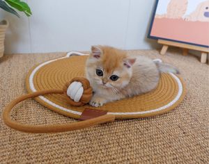 Hennep Handgeweven Kattenkrasbord Krasbestendig Kussen, Slijtvast Krasbestendig Kattenspel En Rustpad - Product Image 2