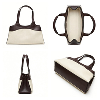 Sac fourre-tout de luxe personnalisable en cuir véritable souple, bandoulière croisée – Imperméable, portable, design structuré, solide, ouvert pour l'été