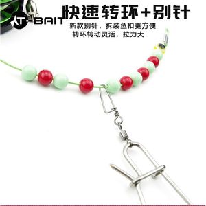 C boucle de verrouillage de pêche en acier inoxydable ceinture de verrouillage de poisson pêche Stringer matériel de pêche canard requin corde en métal - Product Image 4