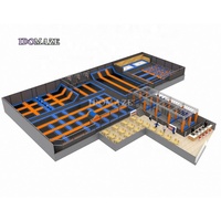 Aire de jeux intérieure personnalisée IDO de haute qualité avec trampoline, toboggan, fosse à mousse et parcours ninja, équipement de jeu intérieur commercial pour enfants