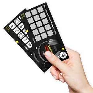 Tarjetas de Descuento Raspables con Múltiples Capas, Impresión Digital, Diseño Gratuito, Muestras Personalizadas, Tarjeta Raspable para Compras - Product Image 4