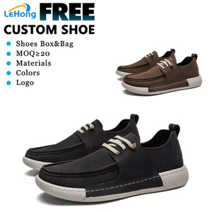 <span class=keywords><strong>Zapatillas</strong></span> Náuticas Personalizadas de Cuero Genuino Cómodas para Hombre, Diseño Italiano, Alta Calidad, para Todas las Temporadas, Opción de Logotipo Personalizado - Product Image 1