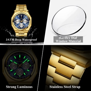 Top Luxury Man Wristwatch Fashion Luminous Date Stainless Steel Men <b>Watch</b> Chronograph High Quality Men's Quartz <b>Watches</b> - Product Image 4