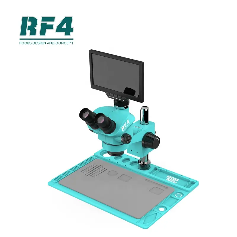 RF7050TVD2-YS010W Led Cincin Cahaya Elektronik Perbaikan Trinocular Stereo Mikroskop Senior Insinyur Alat Perbaikan Telepon
